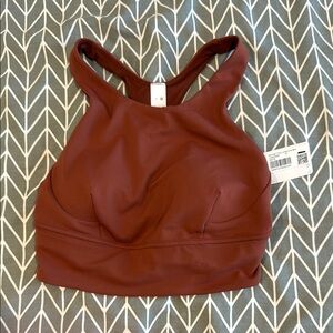 lululemon athletica Rust High-Neck Racerback Sports Bra